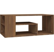 vidaXL vidaXL - Table basse - 100x50x40 - cm - artisanal - bois - chêne brun