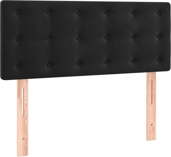 vidaXL - Tête de lit - 90x5x78/88 - cm - velours - noir