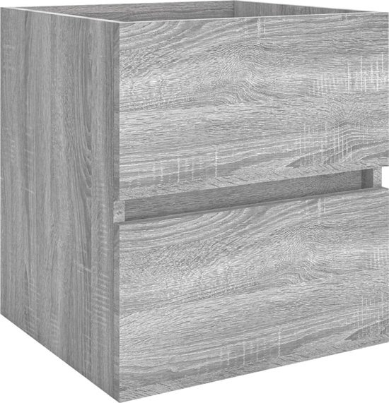 vidaXL - Meuble évier - 41x38.5x45 - cm - fabriqué - bois - gris - sonoma - couleur chêne