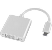 Garpex Garpex® Adaptateur USB C vers DVI - Convertisseur USB 3.1 vers DVI-D 1080P - Gris argenté