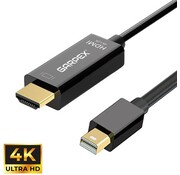 Garpex Garpex® Câble Mini DisplayPort vers HDMI - Câble Mini DP vers HDMI - Câble HDMI - 4K 30Hz Ultra HD - Noir - 1,8 mètres