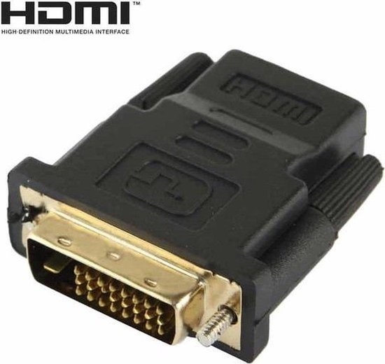 Garpex® Adaptateur DVI 24+1 vers HDMI - Convertisseur Full HD 1080p pour l'image et le son