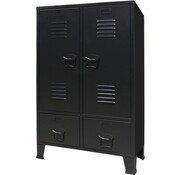 vidaXL vidaXL - Armoire - industrielle - style - 67x35x107 - cm - métal - noir