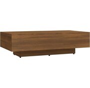 vidaXL vidaXL - Table basse - 115x60x31 - cm - artisanale - bois - couleur chêne brun