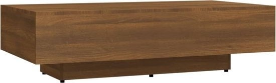 vidaXL - Table basse - 115x60x31 - cm - artisanale - bois - couleur chêne brun