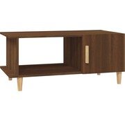 vidaXL vidaXL - Table basse - 90x50x40 - cm - artisanale - bois - brun - couleur chêne