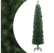 vidaXL vidaXL - Arbre de Noël artificiel - avec - support - étroit - 180 - cm - PVC - vert