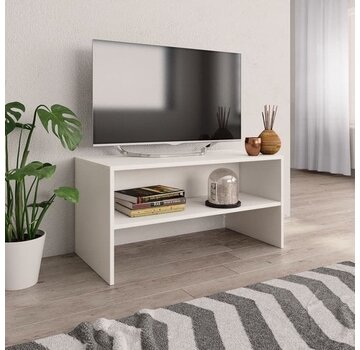 vidaXL vidaXL - TV - meuble - 80x40x40 - cm - artisanal - bois - blanc