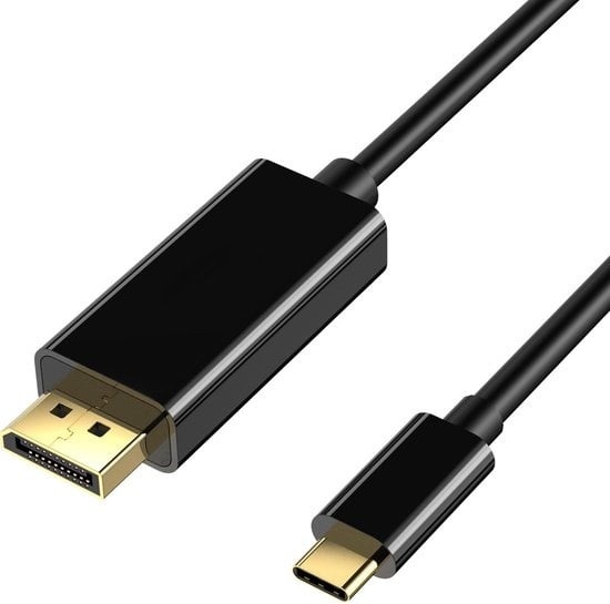 Garpex® USB C vers DisplayPort - Résolution 4K 30Hz Ultra HD - USB C vers DP - Câble USB C vers Displayport - 1,8m