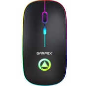 Garpex Garpex® Silent Wireless Mouse - Gaming Mouse - Computer Mouse - Mouse Wireless - With LED Lighting - Rechargeable - Black