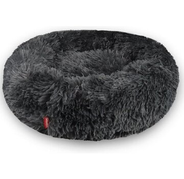 Snoozle Panier pour chien Snoozle - Super doux et luxueux - Lavable - Pelucheux - Coussin pour chien - 100cm - XXL - Gris