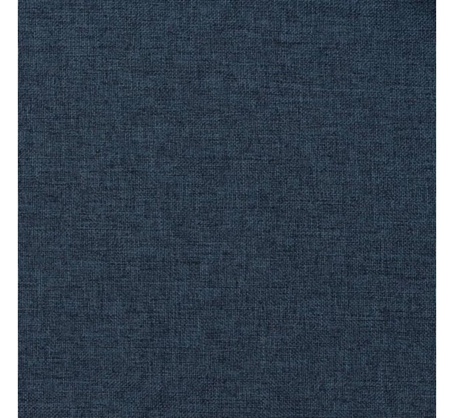 vidaXL - Rideau - lin - aspect - occultant - avec - crochets - 290x245 - cm - bleu