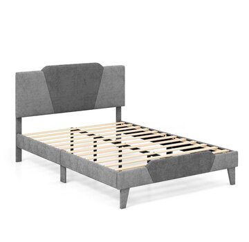 Coast Coast Double Platform Bed - Upholstered - 140 x 200 cm - Grey