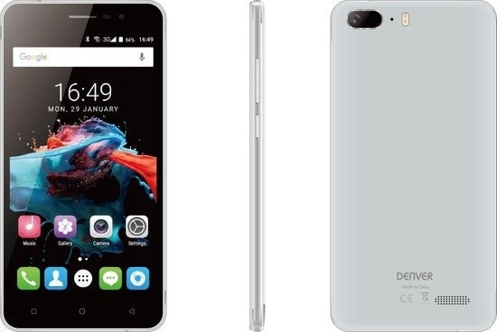 Denver SDQ-52001GSilver, smartphone 3G Quad core de 5,2 pouces avec Android 6.0