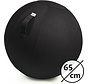 Backerz® Sitting Ball Linen 65 CM - Ballon d'assise avec housse - Tabouret d'équilibre - Ballon de yoga de luxe - Ballon ergonomique pour chaise de bureau - Noir