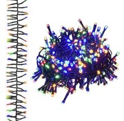 vidaXL vidaXL - Guirlande lumineuse - grappe - avec - 1000 - LEDs - multicolore - 11 - m - PVC