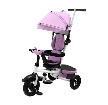 Coast Coast Tricycle - Avec guidon et ceinture de sécurité - 82 x 49 x 97-110 cm - Rose