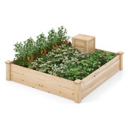 Coast Coast Large Open Planter - 124 x 124 x 25.5 cm - Bois de pin