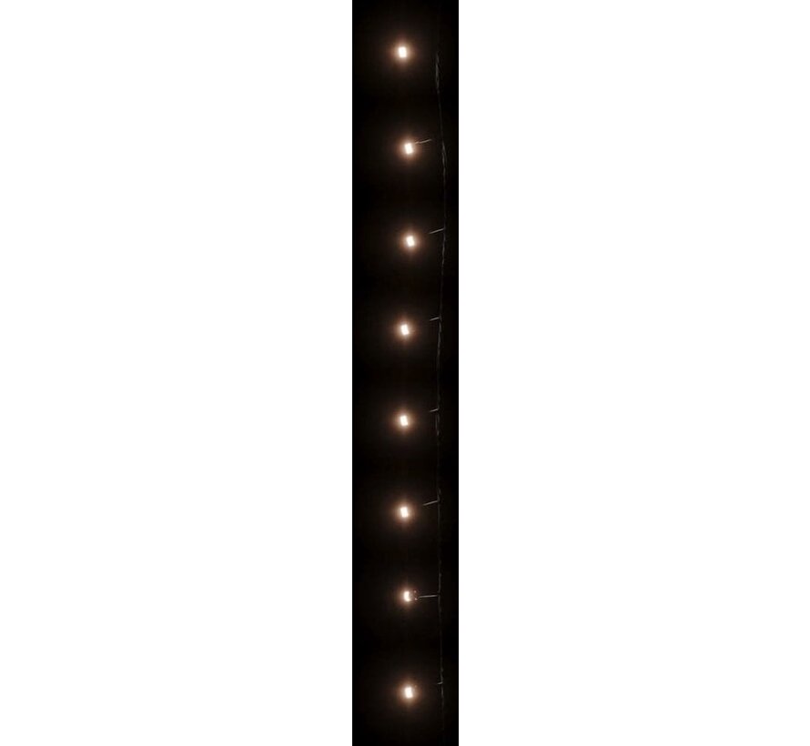 vidaXL - Guirlande lumineuse - avec - 150 - LEDs - 15 - m - PVC - blanc chaud