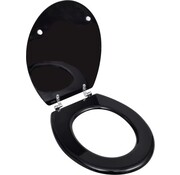 vidaXL vidaXL - Siège de toilette - simple - design - MDF - noir