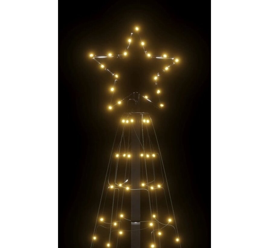 vidaXL - Cône lumineux - avec - broches de terre - 180 - cm - 220 - LEDs - blanc chaud