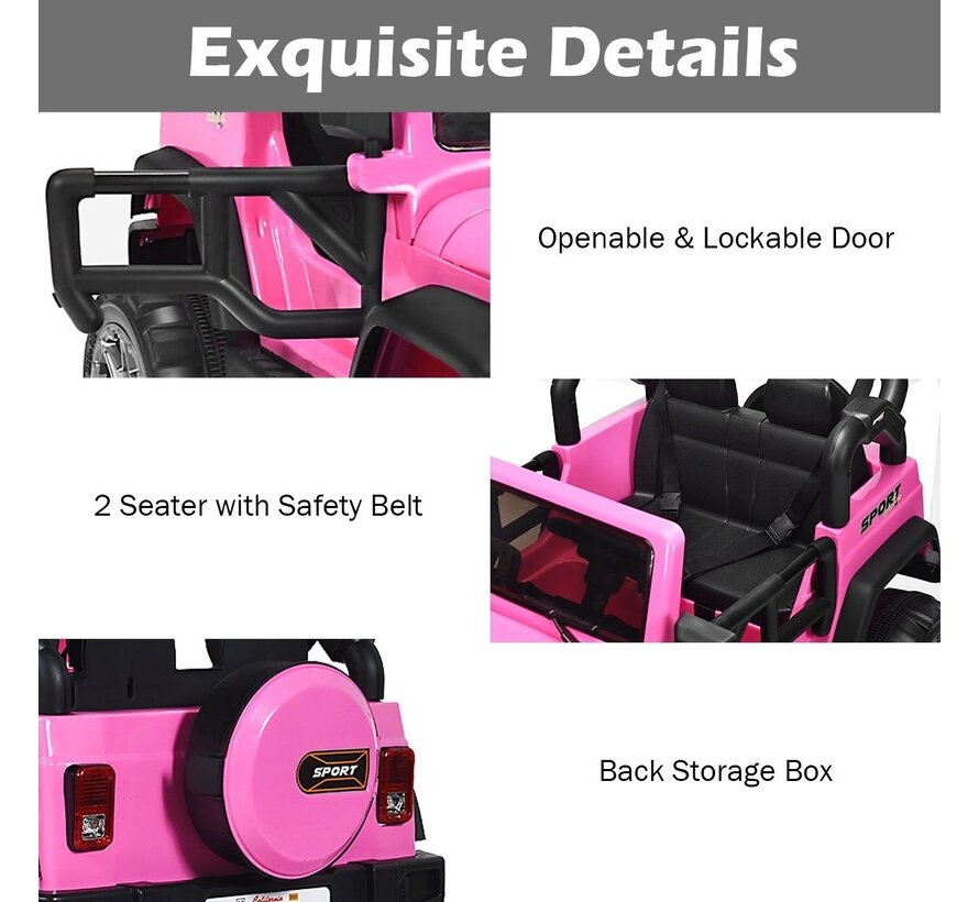 Coast 2 Batterie assise - présentoir pour véhicule électrique Véhicule pour enfants 123 x 80 x 80 cm rose