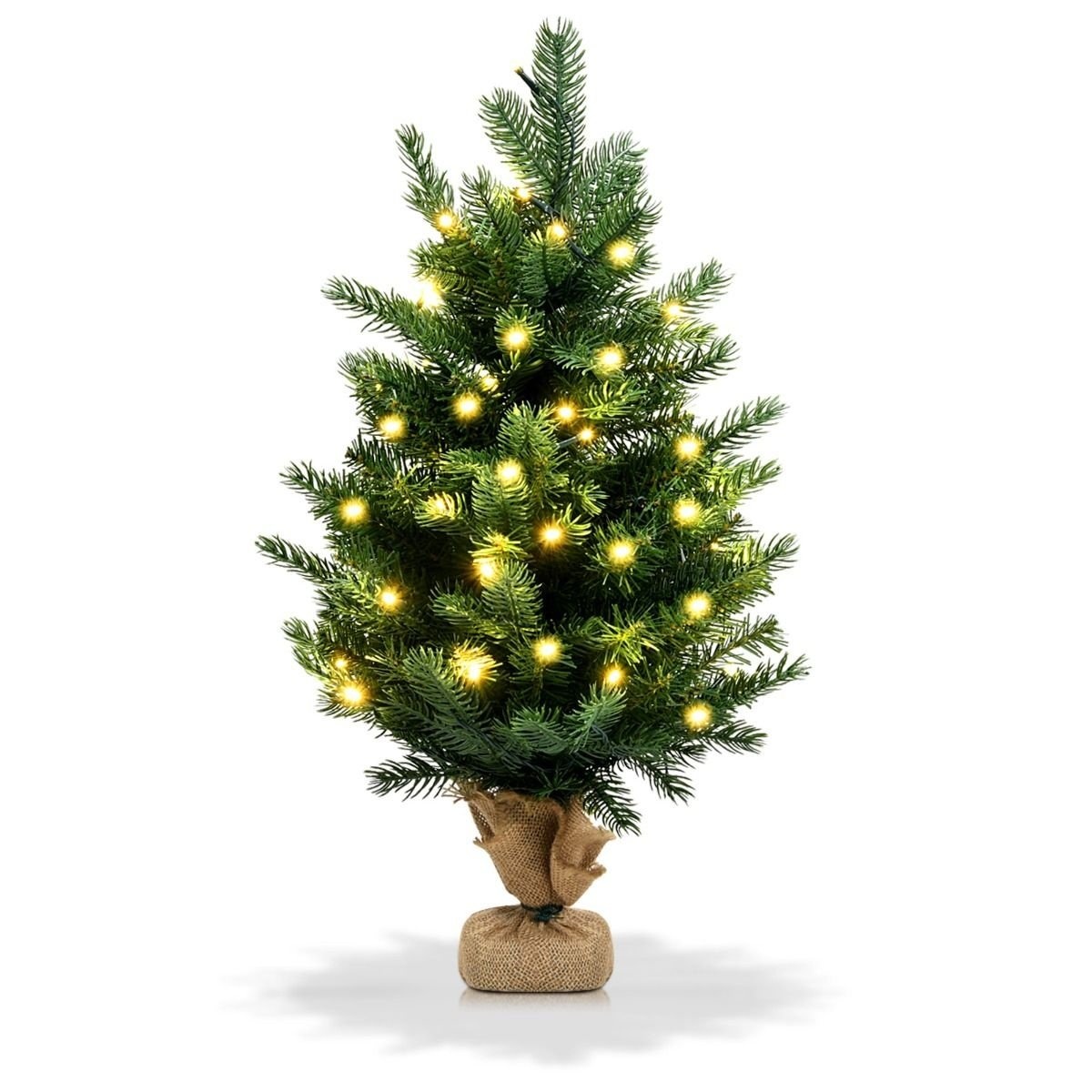 Coast 60 cm sapin de Noël artificiel de table avec lumières LED et fonction minuterie vert