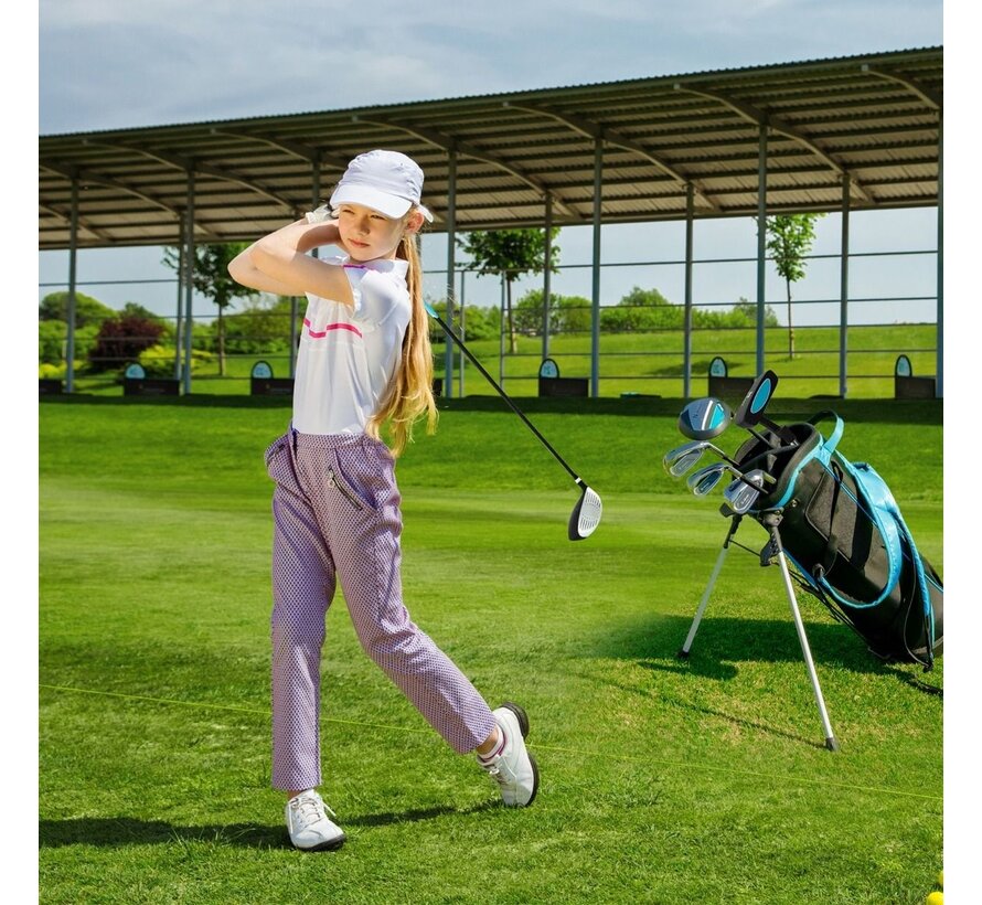 Coast 6-Piece Children's Golf Club Set - avec sac de golf et housse de pluie - Pink