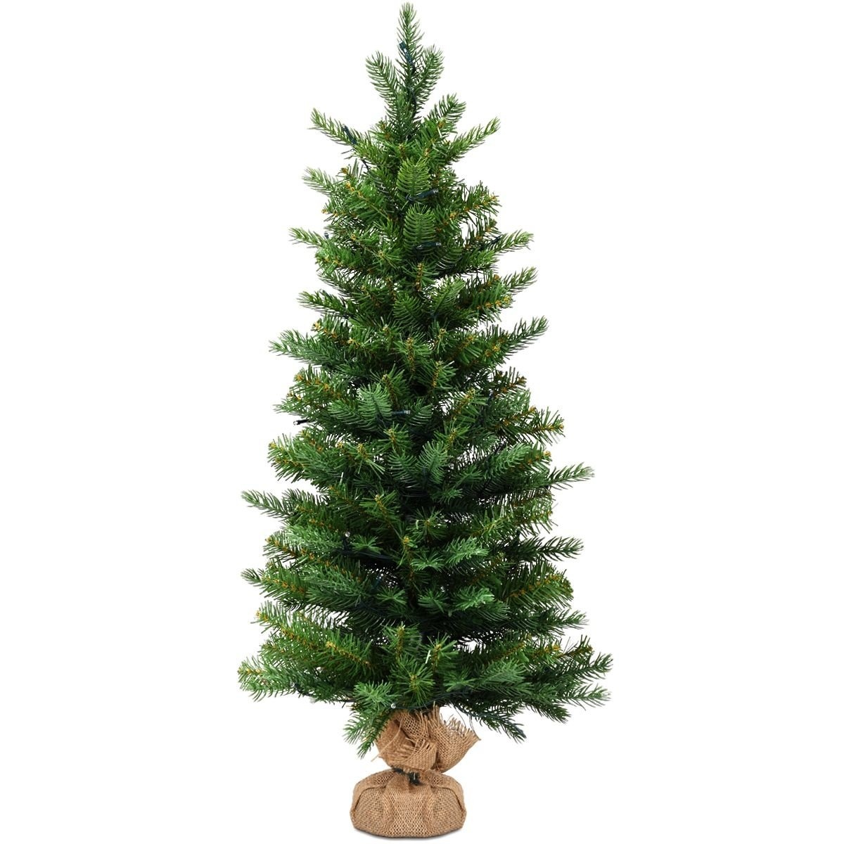 Coast 90 cm sapin de Noël artificiel avec 50 lumières LED et fonction minuterie Sapin vert