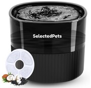 SelectedPets Abreuvoir chat et chien - Noir - 1.8L - Avec filtre