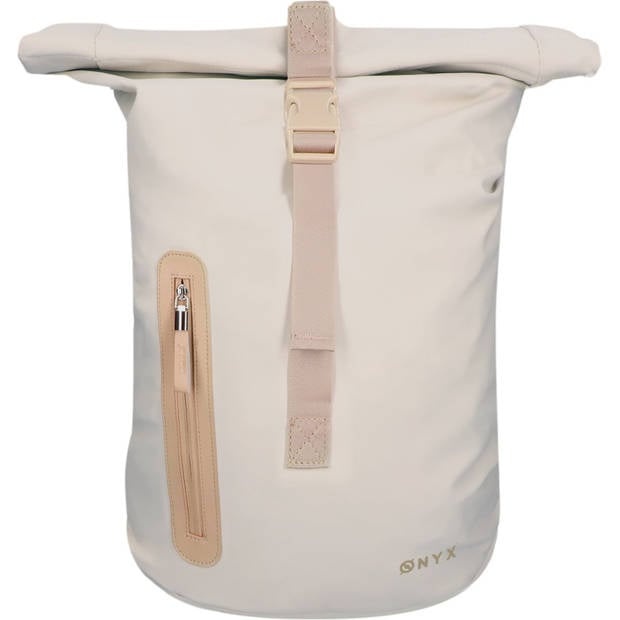 ONYX® Rolltop Backpack 25 à 40L - Avec compartiment pour ordinateur portable - Sac à dos ajustable - Sac de voyage - Imperméable et durable - Sand