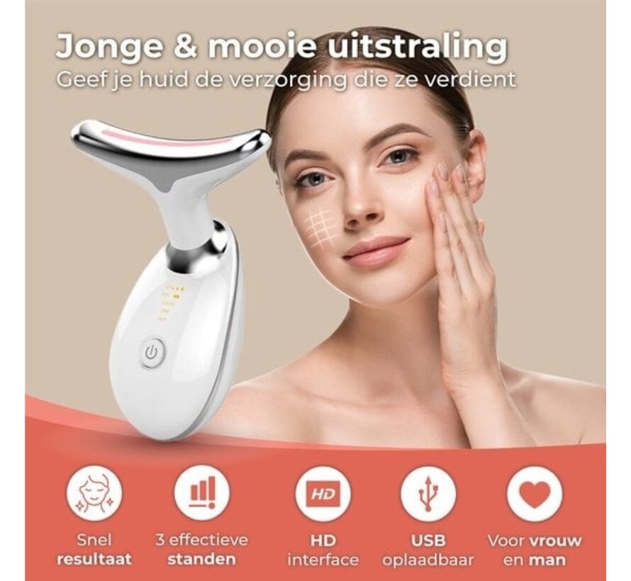 Nuvance - Skin Rejuvenator - Facelift Device - Skin Care - USB Rechargeable - Facial Cleanser - Reducing Acne, Lines, Wrinkles and Fatigue