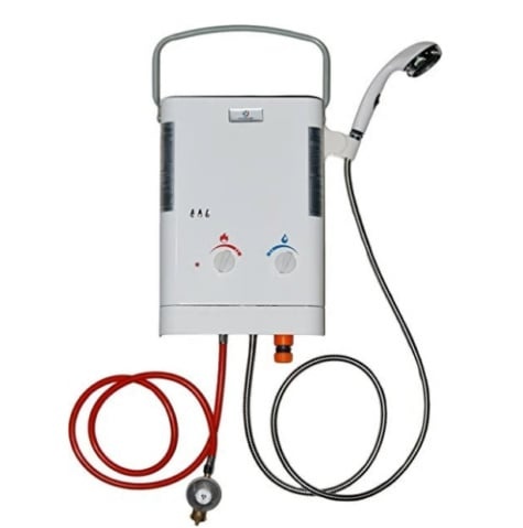 Douche extérieure - Eccotemp - Camping - Jardin - geyser INCL - batteries CE L5