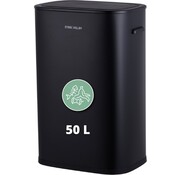 Stangvollby Stangvollby KINNA Sensor Waste Bin Black 50 Liter - Automatic Softclose Lid - 50L - Black Waste Bin - Scandinavian Design