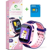 AyeKids AyeKids SmartWatch Kids - GPS - Réseau 4G - Carte SIM incluse - Montre GPS enfant - Rose