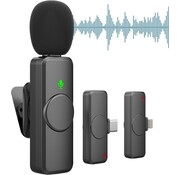 URGOODS Microphone sans fil - Microphone à cravate - Microphone Lavalier - Ensemble de microphones sans fil - USB C et Iphone