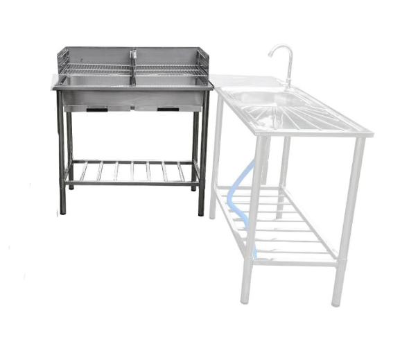 Table de rinçage en acier inoxydable pour l'extérieur - table de barbecue en acier inoxydable