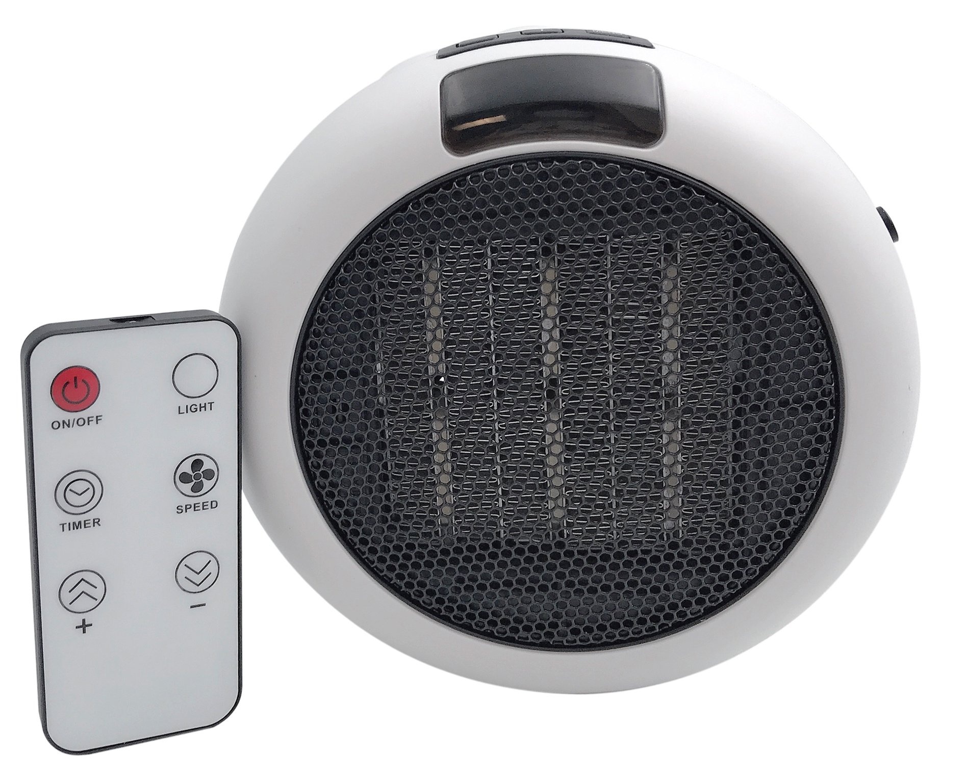 Westfalia Chauffage d'appoint à brancher, blanc avec télécommande