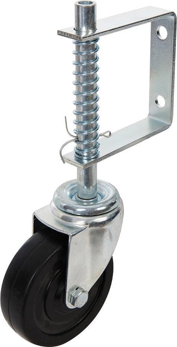 Fixman Roue de clôture - Roue pour portail ressort Noir - Charge maximale 57 kg