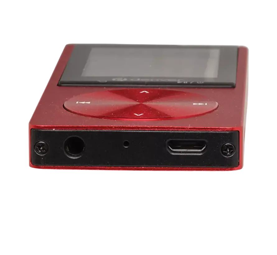 Denver Lecteur MP3 / MP4 - Bluetooth - USB - Shuffle - jusqu'à 128 Go - Ecouteurs inclus - Enregistreur vocal - Dicataphone - MP1820 - Rouge