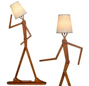 Coast Coast High Wood Floor Lamp Decorative Corner Lamp Creative Art Style Floor Lamp for Living Room and Bedroom Natural