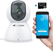 AyeCam AyeCam Caméra de sécurité - Avec App - WiFi - Détecteur de mouvement - Incl. 32GB SD - Caméra de sécurité - Caméra pour animaux de compagnie