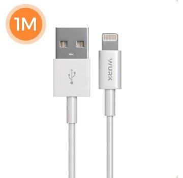 Wurk Wurk Câble USB vers Lightning - Câble pour Ipad et Iphone - 1M - Blanc