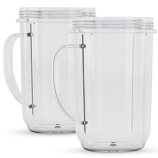 KitchenBrothers Tasses Smoothie Blender - 550 ml - 2 pièces - Convient pour KB678