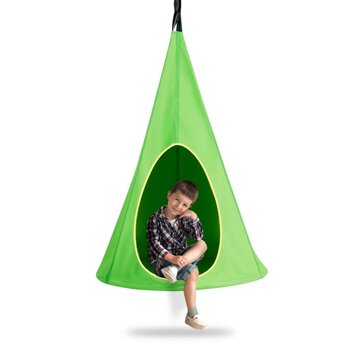 Coast Coast Hanging Toy Tent - 80 x 80 x 148 cm - Polyester Cotton + Iron Rod - Vert