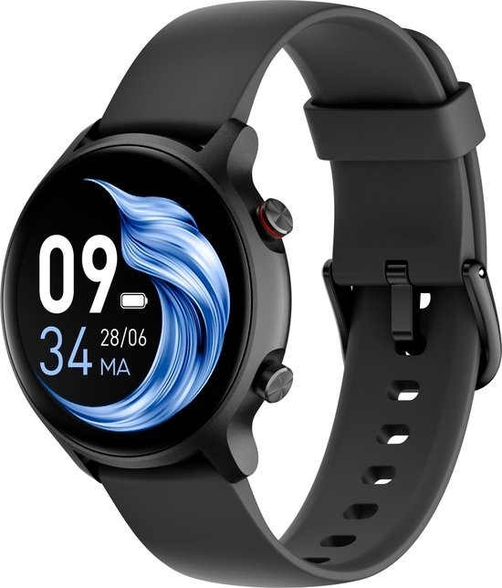 Lunis Smartwatch Hommes et Femmes Noir - Apple & Android - Enfants - Ecran tactile