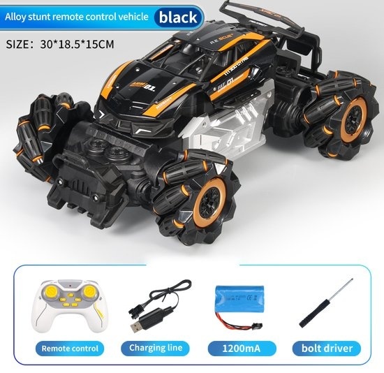 Fuegobird RC Car - Véhicule RC - voiture jouet à grande vitesse - noir or
