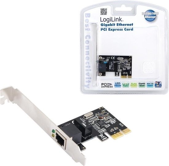 LogiLink PC0029A Carte réseau 1 GBit/s PCI-Express, LAN (10/100/1000 MBit/s)