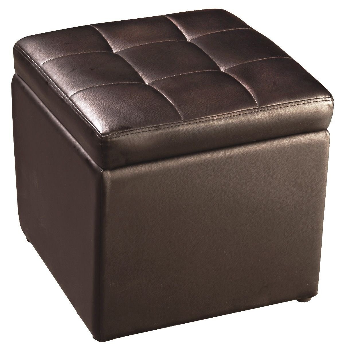 Coast chair cubes chair box stool on storage case tabouret rembourré tabouret coffre en cuir marron