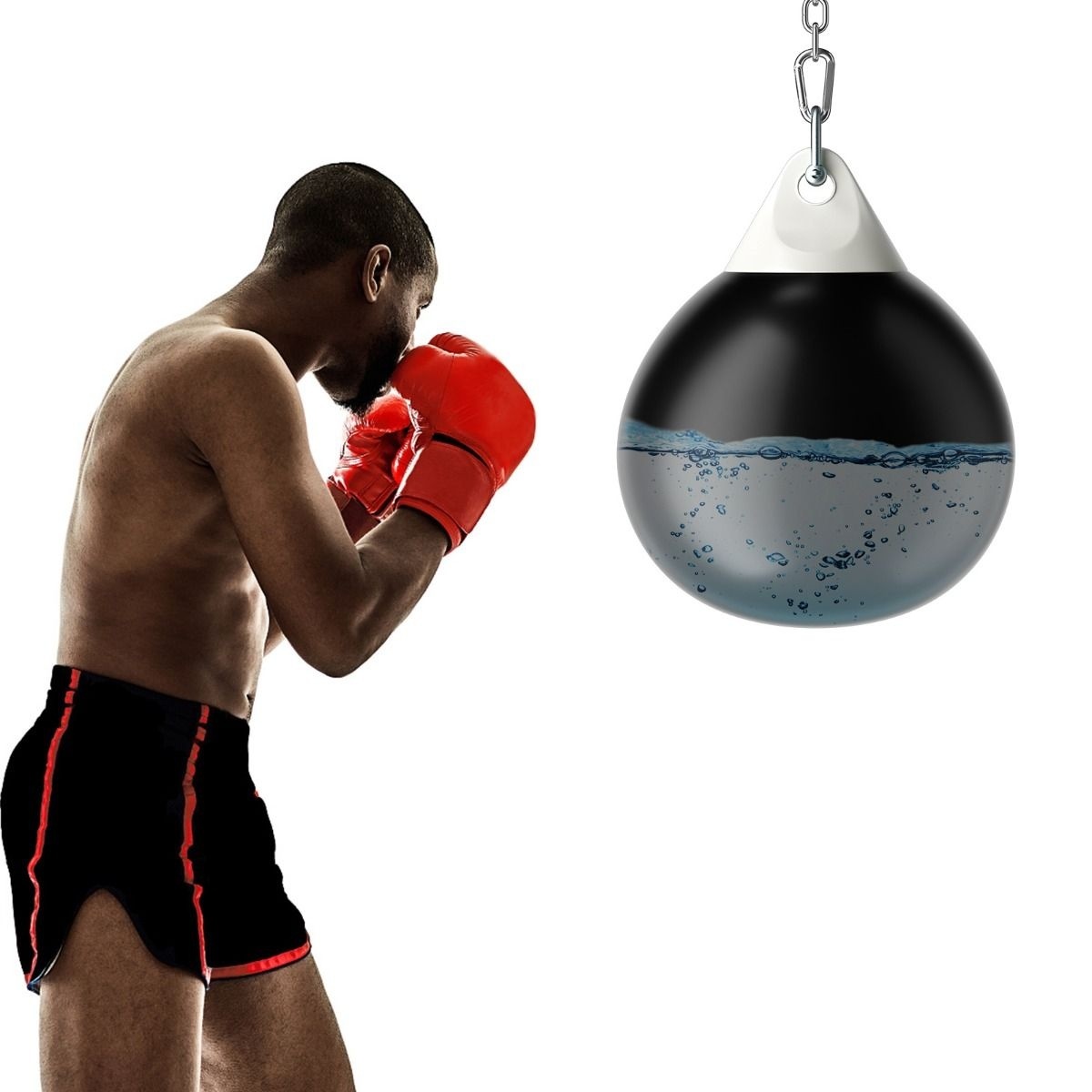 Coast Water Boxing Bag - Remplissable - Max. 50 kg - Ø 45 cm - Noir